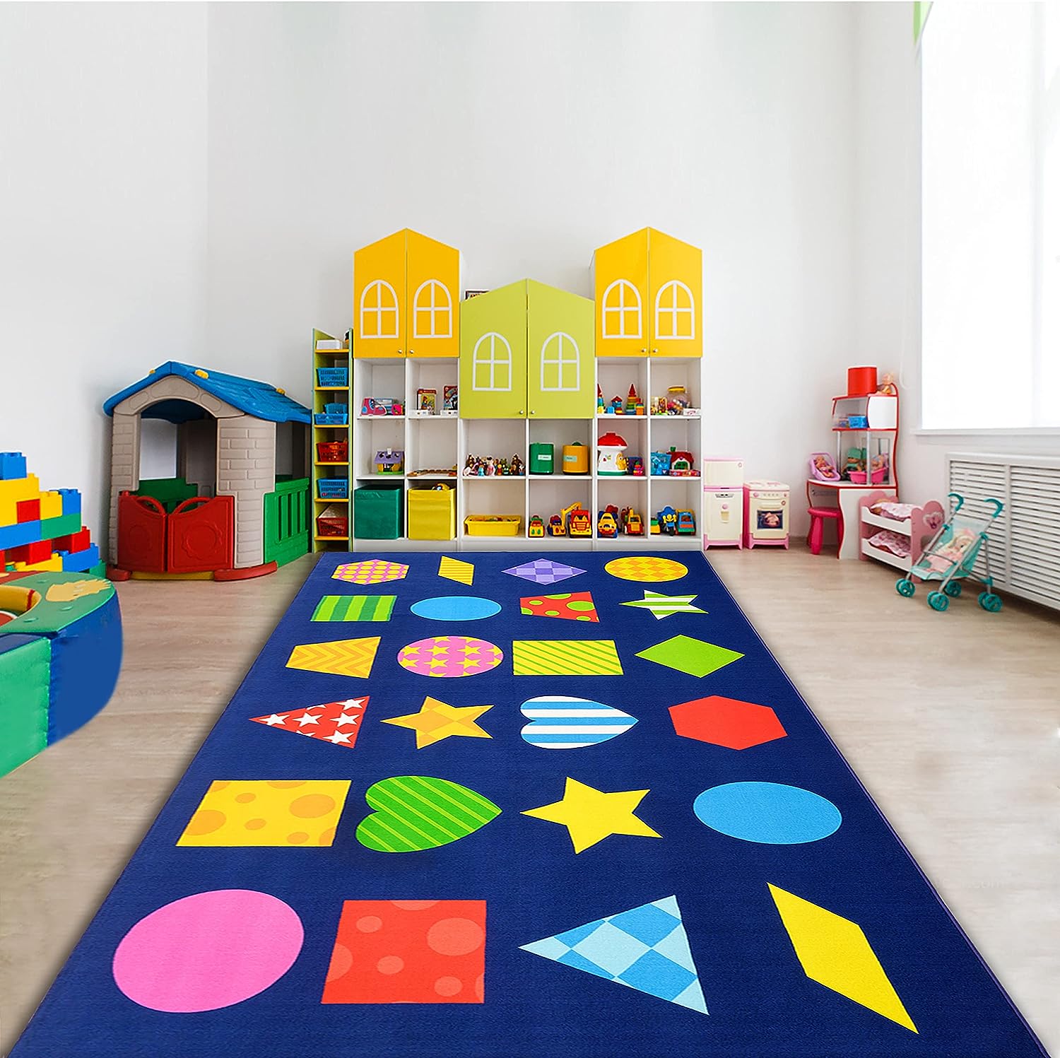 13'x7'5" Elementary Classroom Carpet 24 Seats Kids Rugs for Nursery