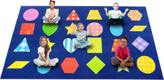 13'x7'5" Elementary Classroom Carpet 24 Seats Kids Rugs for Nursery