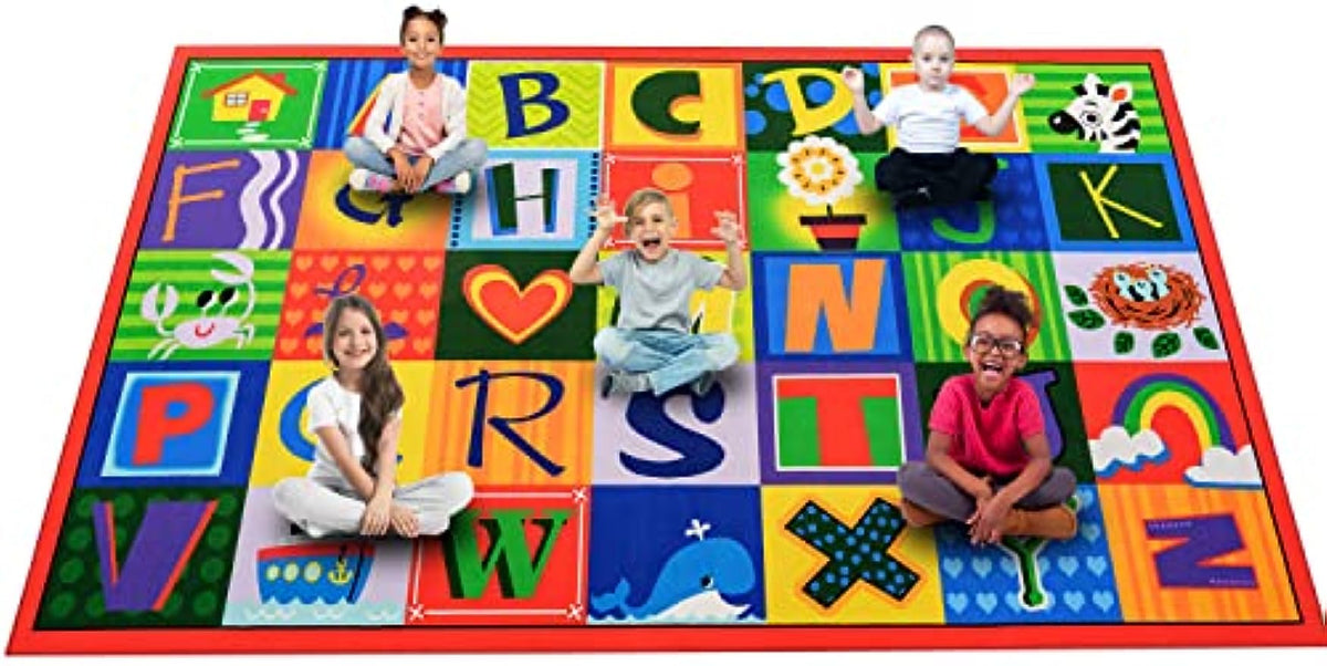 13'x7'5" Elementary Classroom Education Carpet for Kids 35 Seats Rugs